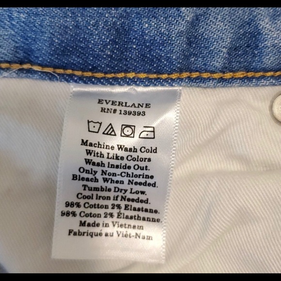 Everlane cheeky straight sky blue size 24 - Picture 6 of 8